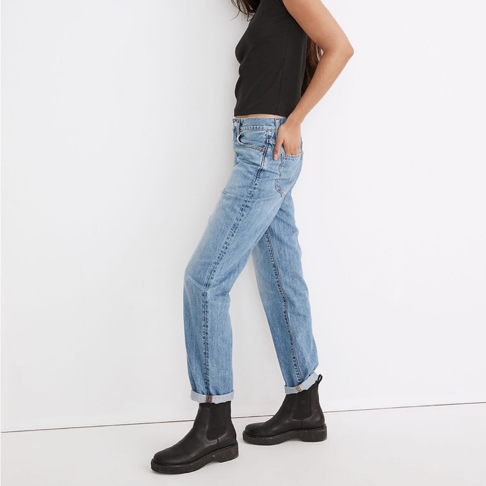 Madewell The Tall Slouchy Boyjean Riverspring wash Size 24 NWT